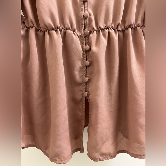 Torrid Georgette Flutter Sleeve Button Down Blouse - Picture 6 of 10